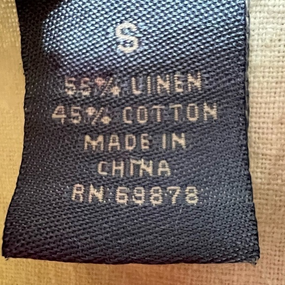 Women’s Linen Asian Style Blouse Size Small - Picture 5 of 7